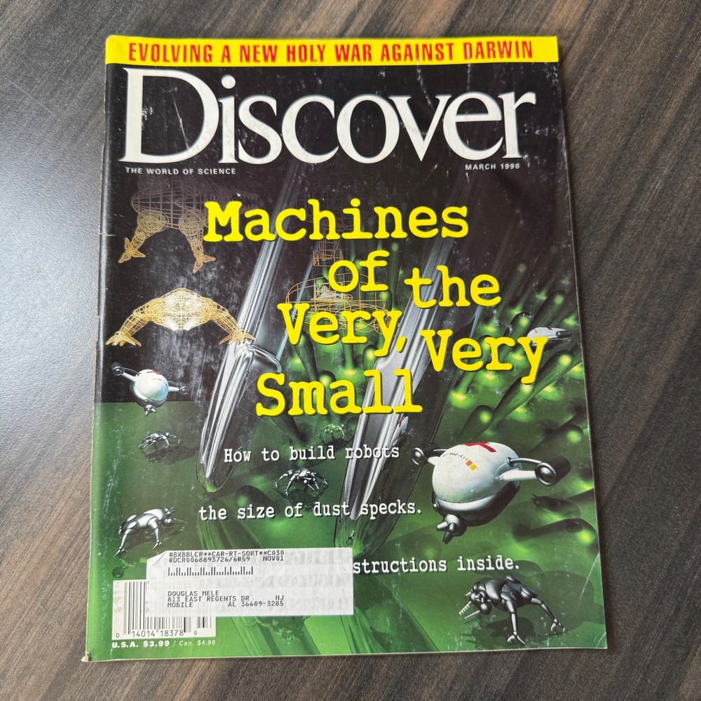 Discover Magazine The World of Science March‎ 1998 Machines of the Small Robots